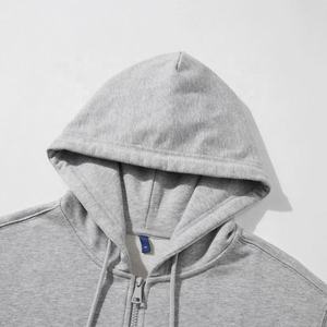 ผู้ผลิตขายส่งบุรุษว่างเปล่าแบบกําหนดเองเต็มซิปขึ้นเสื้อกันหนาวหมวก - Product Image 3