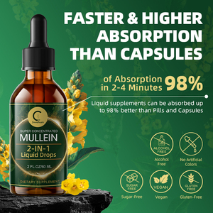 Gouttes de molène liquide oral 60 ml pour la détoxification et le nettoyage des poumons, soutien du système respiratoire, immunitaire et digestif - Product Image 5