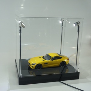 Boîte de présentation de voiture en acrylique transparente moderne, personnalisée, anti-UV, avec éclairage LED, pour collectionneurs de voitures - Vente chaude - Product Image 2