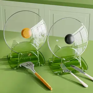 High Quality Plastic Kitchen Storage Pan And Pot Lid Cover Organizer Rack Holder Stand For Lids