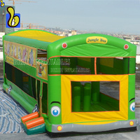 BIKI Chine gonflables gonflables sans plomb forme de bus châteaux sautants événements gonflables (fournitures)