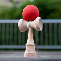 Kendama en bois à effet craquelé pour enfants et seniors, jouet éducatif traditionnel, balle de tour de magie, fabriqué dans le Zhejiang, vente en gros
