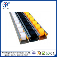 Jalur rol logam 60*33 lembar/rol Placon/rol konveyor dengan roda Anti statis ESD untuk rak Fifo