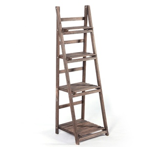 En gros haute qualité en bois <span class=keywords><strong>échelle</strong></span> stockage support de pot de fleur <span class=keywords><strong>plante</strong></span> <span class=keywords><strong>étagère</strong></span> pour maison - Product Image 2