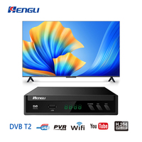 Receptor de TV TDT HD DVB-T2 de Señal Abierta, Quad-core, Resolución 1920x1080 con WiFi y USB