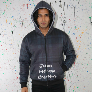 Sudaderas con Capucha de Franela Reversibles con Estampado por Sublimación, 100% Algodón, Corte Regular, Logotipos Personalizados, 600 GSM, Hilos Finos DDP, Invierno, Estilo Urbano - Product Image 1