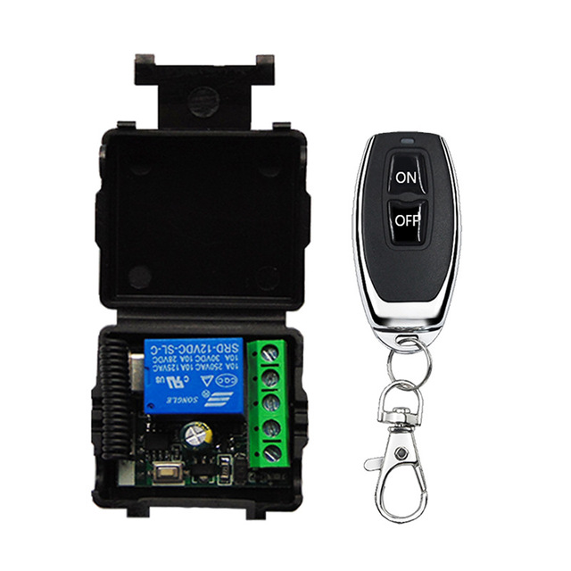 10A Remote Switch Rf 433MHz Transmitter and Receiver Wireless Remote Control Switch Dc 12v Remote Motor Control Switch