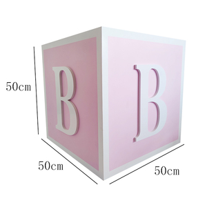Hot Selling benutzer definierte Alphabet Blöcke für Party Baby Dusche Hochzeit dekorative Geschenk geformt Baby Briefkasten - Product Image 6