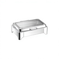 Réchaud de buffet électrique exclusif transfrontalier en acier inoxydable, chauffe-plats hydraulique commercial pour hôtels