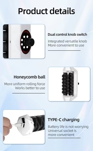 Nueva máquina masajeadora de vibración de rodillo de drenaje linfático de masaje de rodillo inalámbrico - Product Image 6