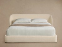 Modernes Luxus-Massivholzbettgestell Designer Adalynn Gepolstertes Plattformbett Holzbetten für Luxus-Schlafzimmersets