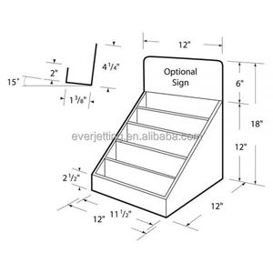 Пользовательские ПВХ пенопластовые столешницы витрины розничный дисплей для косметики, конфеты и закуски розничные магазины - Product Image 2