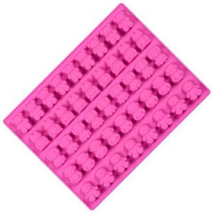 Moule à bonbons en silicone antiadhésif sans BPA, forme animaux de dessin animé, 40 cavités, certifié LFGB, par l'usine MUYULINS - Product Image 1