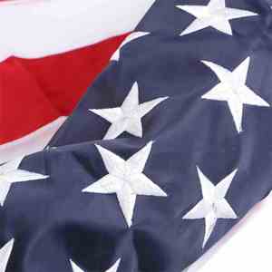 High Quality 210D Oxford Material 2 Grommets American 90x150cm Outdoor USA Embroidery 210D <b>Flag</b> - Product Image 6