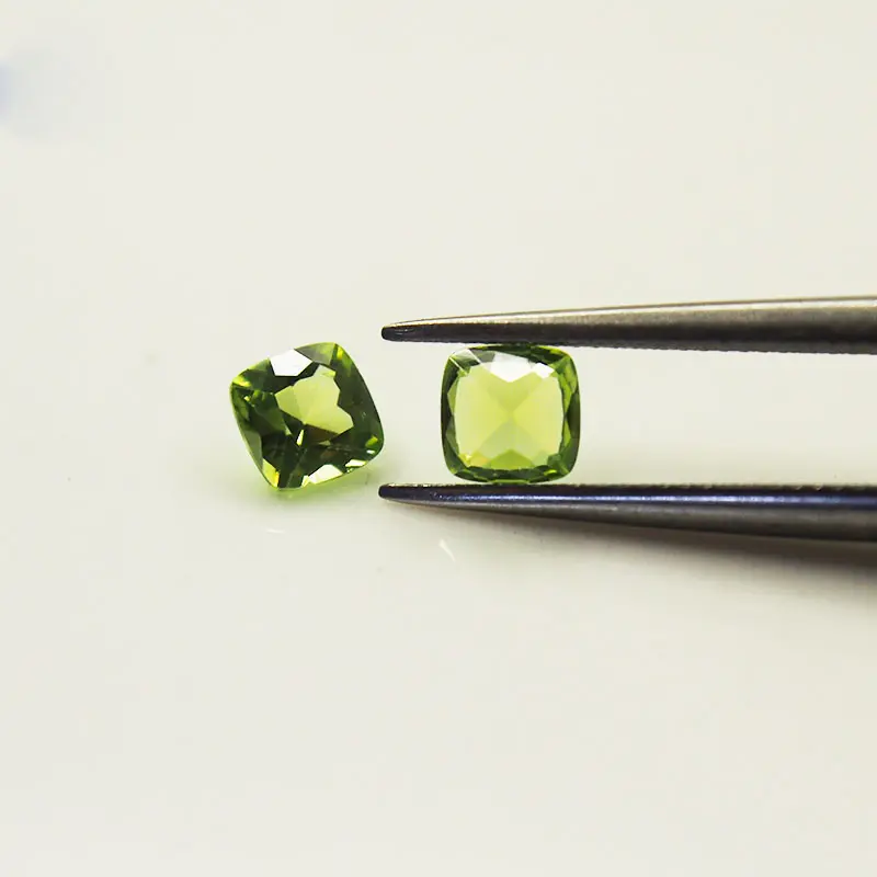 Natural Gemstone Square Cushion Cut Shape Peridot Collection A Treasure Collection of Rare and Fine Gems