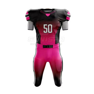 2024 meilleur prix ensemble d'uniformes de Football américain vêtements de sport de haute qualité XL taille chemises pantalons respirant Sublimation Technique chaude - Product Image 1