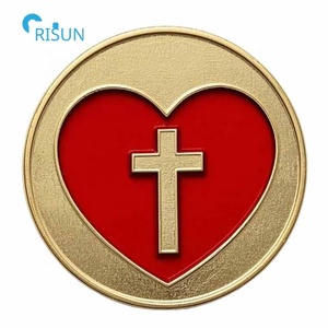 Pièce commémorative personnalisée en métal émaillé, Croix de <span class=keywords><strong>Dieu</strong></span>, Bible, Christianisme, Religion chrétienne, Pièce de défi personnalisée, Foi - Product Image 3
