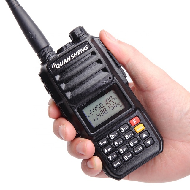 High Quality Encrypted Analog Handheld Walkie Talkie 10W Output Power Amateur Radio 15km Talk Range FM GMRS Dual Band Radio