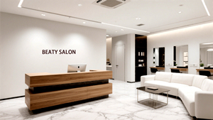 Mobilier de salon de beauté personnalisé Décoration de salon de coiffure moderne simple Mobilier de salon de coiffure Design de salon de barbier - Product Image 5