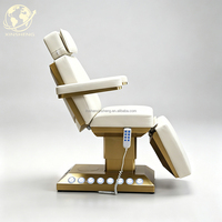 Table de massage électrique professionnelle moderne pour soins de beauté, pliable, réglable en hauteur, en cuir PU, lit d'examen facial pour spa 3