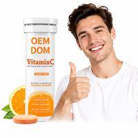 Tabletas Efervescentes de Vitamina C de Marca Privada, Sabor Naranja, OEM ODM, Fórmula Personalizada, Sin Azúcar, Empaquetado en Tubo, Proveedor Mayorista