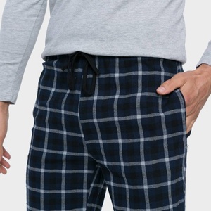 Ensembles <span class=keywords><strong>de</strong></span> <span class=keywords><strong>pyjama</strong></span> d'<span class=keywords><strong>hiver</strong></span> en polyester et coton biologique personnalisés maillot unique <span class=keywords><strong>haut</strong></span> à manches longues pantalon ensemble pour hommes vêtements <span class=keywords><strong>de</strong></span> nuit pour hommes - Product Image 4