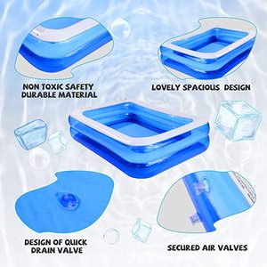 Chất lượng cao vườn siêu lớn PVC Inflatable gia đình hồ bơi mùa hè bên tắm hồ bơi trong nhà hoặc ngoài trời sân sau - Product Image 5