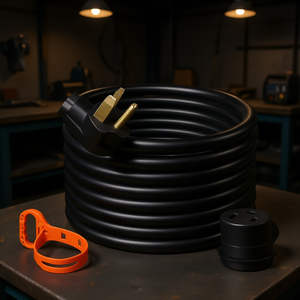 Cable de extensión para soldador de 50 pies, 40 amperios, calibre 8, conector NEMA 6-50 para cables de alimentación MIG TIG Plasma Miller Lincoln - Product Image 2