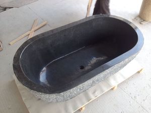 <span class=keywords><strong>Baignoire</strong></span> <span class=keywords><strong>en</strong></span> pierres naturelles, <span class=keywords><strong>granit</strong></span> <span class=keywords><strong>noir</strong></span> - Product Image 4
