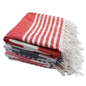 Toalla <span class=keywords><strong>Peshtemal</strong></span> turca Natura grande de alta calidad con borlas 75% algodón crudo % 25 Fouta de lino para baño de playa piscina Spa gimnasio - Product Image 2