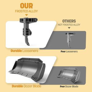 รถบูลโดเซอร์ของเล่นโลหะแบบสมจริงสำหรับเด็ก |   รถแทรกเตอร์แบบตีนตะขาบควบคุมระยะไกล 9 ช่องสัญญาณ พร้อมไฟและเสียง - Product Image 3