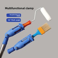 Outil de peinture DIY : Prolongateur de brosse à bords, rouleau, adaptateur multi-angle à poignée en plastique pour endroits hauts, garantie 1 an, ODM