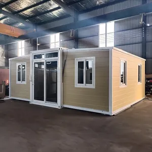House Prefabricated Homes Ready Made Expandable Modular House Expandable Container House 40ft Sandwich Panel With Bedrooms