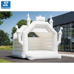 Maison <span class=keywords><strong>pleine</strong></span> d'entrain de château gonflable blanc pour l'activité de noce - Product Image 3