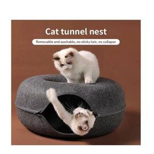 <span class=keywords><strong>Tunnel</strong></span> rimovibile per gatti con <span class=keywords><strong>Tunnel</strong></span> per gatti in feltro per animali domestici semichiuso <span class=keywords><strong>Tunnel</strong></span> per gatti lavabile semichiuso - Product Image 4