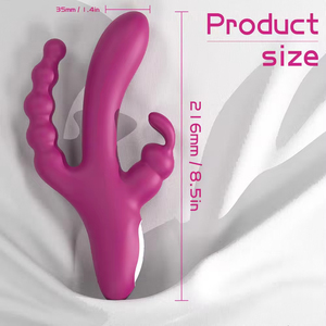 3 in 1 <b>Vibrator</b> Clitoris Stimulator Anal G-spot Consoladores Para Muje <b>Vibrator</b> for Women - Product Image 2