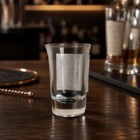 Verre à shot classique transparent de 40 ml, base épaisse, mini-gobelet pour cocktails et shooters de vodka, vente en gros pour bars, hôtels et fêtes