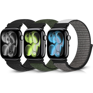 Correas de Nailon para Reloj <span class=keywords><strong>Apple</strong></span> <span class=keywords><strong>Watch</strong></span> de 49mm 45mm 46mm 44mm 42mm 41mm <span class=keywords><strong>40mm</strong></span> 38mm Series 11 10 9 8 7 6 5 4 3 <span class=keywords><strong>SE</strong></span> Ultra 3 2 1 - Product Image 1