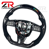 Volant de course LED personnalisé en fibre de carbone forgée et daim amélioré pour Cadillac CTS, CTS-V, XTS, SRX, ATS, CT6