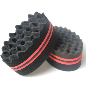 Brosse à cheveux ovale double face en forme de vague, éponge magique durable, lot de 8 pièces, pour boucles <span class=keywords><strong>afro</strong></span> naturelles, dreadlocks, salon de <span class=keywords><strong>coiffure</strong></span> - Product Image 3