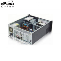 Boîtier de serveur compact LCD 4U, châssis en rack, boîtier de PC industriel EKI-N475LT