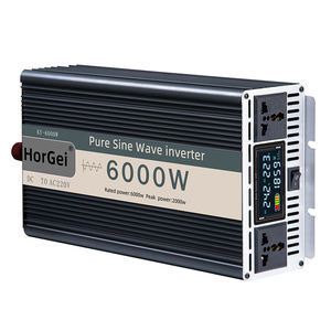 Onduleur à onde sinusoïdale pure <span class=keywords><strong>3000W</strong></span> avec écran LCD à refroidissement silencieux <span class=keywords><strong>Convertisseur</strong></span> 12V/24V 110V/220V pour moteur pour usage solaire à la maison et voiture - Product Image 4