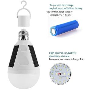 Lámpara Solar para Exteriores E27, <span class=keywords><strong>Bombilla</strong></span> de Emergencia para Camping, Luces <span class=keywords><strong>LED</strong></span> Solares de 12W, <span class=keywords><strong>Bombilla</strong></span> Colgante Recargable - Product Image 6