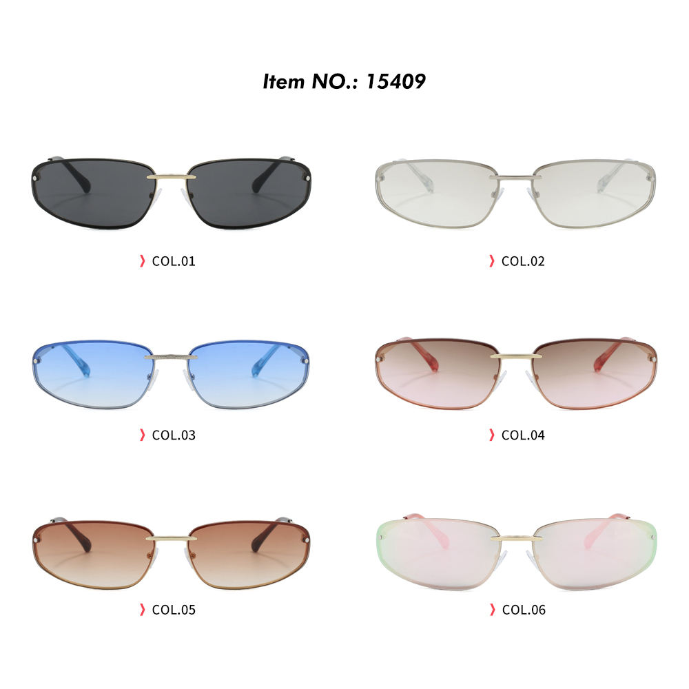 Superhot Eyewear 15409 Fashion 2025 Rectangle Steampunk Metal Frame Sunglasses