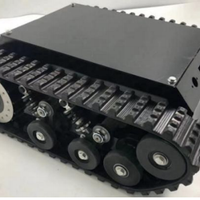 Kit de châssis de robot à chenilles magnétiques avec chenilles en caoutchouc pour robot de fenêtre et robot de piscine