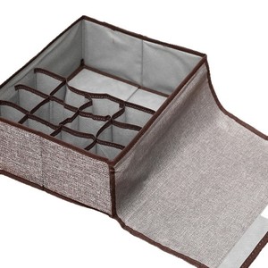 Clothing Organizer <b>Storage</b> <b>Box</b> With Lid Rectangle Foldable Compartmentalized For Underwear Socks <b>Drawer</b> Wardrobe Desktop - Product Image 5