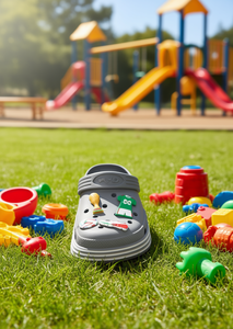 Sandali zoccoli per bambini taglia 23 con design animato a cartoni animati, scarpe estive per bambini unisex in plastica, slip-on con punta tonda e suola in EVA - Product Image 2