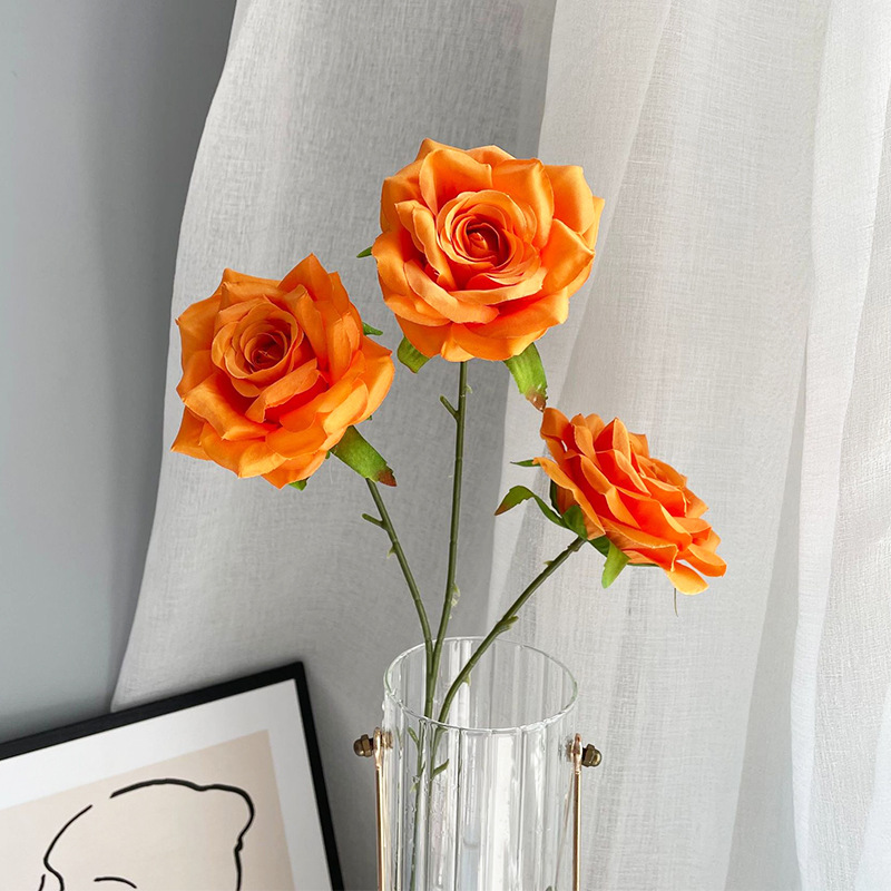 3 roses-Orange