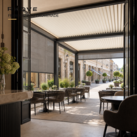 Kit de pergola en aluminium personnalisable avec aménagement modulaire et dimensions précises pour projets de balcon et de promenade