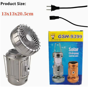 Nouvelle Lanterne de Camping Multifonctionnelle 2026 avec Ventilateur |   Lampe solaire portable et batterie externe pour situations d'urgence - Product Image 1